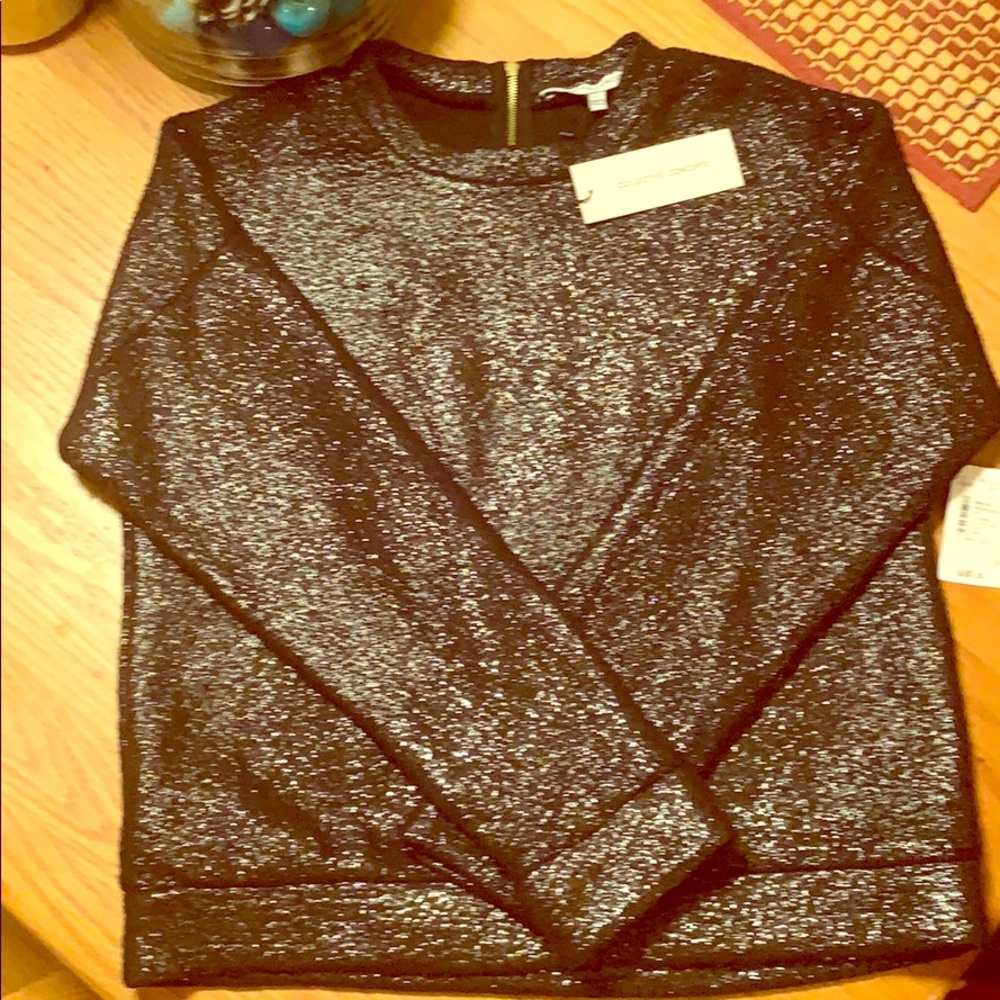 Black silvery sparkle holiday sweater🎉